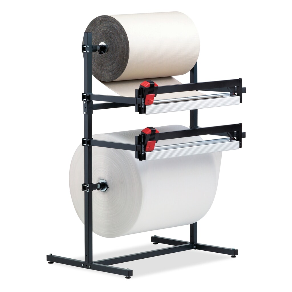 Rocholz dvojitý řezací stojan se dvěma řezacími jednotkami, Hmotnost válečků max. 130 kg, šířka řezu 1250 mm Obrázek produktu: Rocholz dvojitý řezací stojan se dvěma řezacími jednotkami, Hmotnost válečků max. 130 kg, šířka řezu 1250 mm