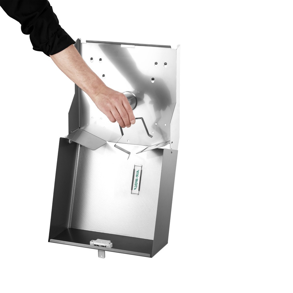 Číslo obrázku produktu 3: Dvojitý zásobník na velké role papíru Air-Wolf Duplex, kartáčovaná ušlechtilá ocel