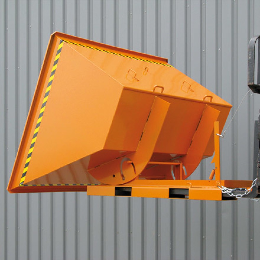 Číslo obrázku produktu 3: Sklopná kontejner s pojízdná mechanika, vysoká konstrukční výška, pozinkovaná, 500 litrů