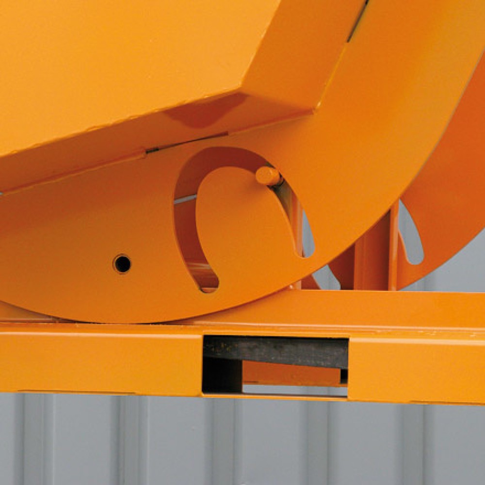 Číslo obrázku produktu 6: Sklopná kontejner s pojízdná mechanika, vysoká konstrukční výška, pozinkovaná, 500 litrů