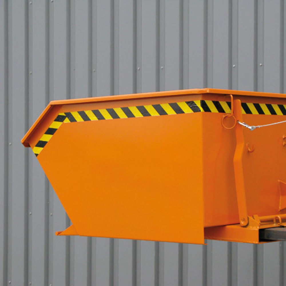 Číslo obrázku produktu 3: kontejner s automatickým odvalováním, nízká konstrukční výška, objem 1 m³, čistě oranžová