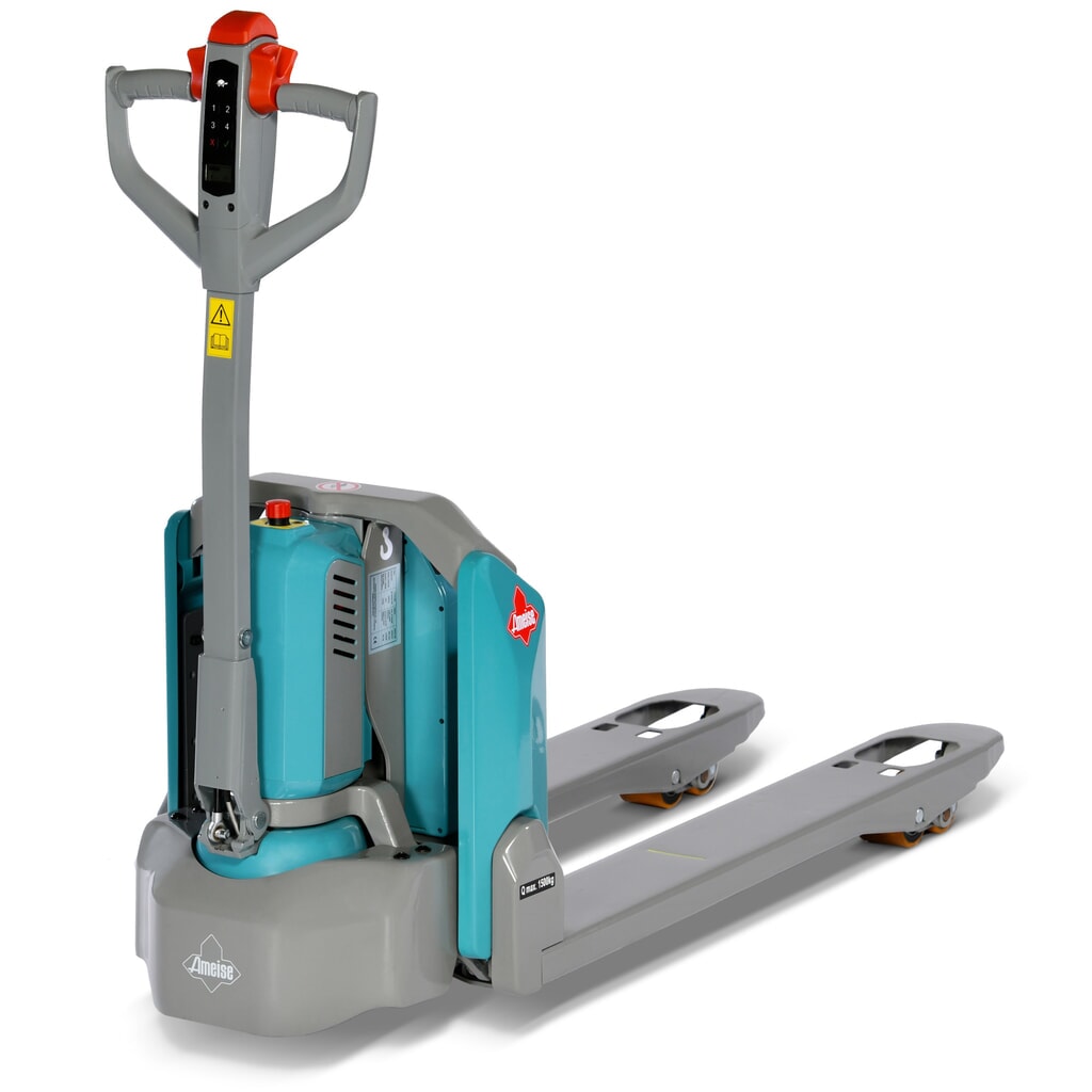 Elektrický paletový vozík Ameise® PTE 1.5, nosnost 1 500 kg, délka vidlí 1 150 mm Obrázek produktu: Elektrický paletový vozík Ameise® PTE 1.5, nosnost 1 500 kg, délka vidlí 1 150 mm