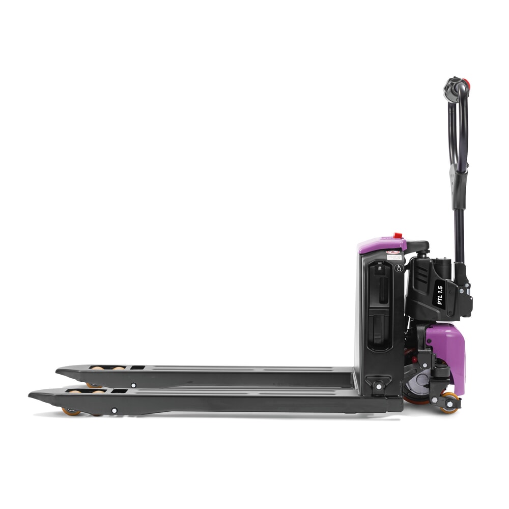 Číslo obrázku produktu 5: Elektrický paletový vozík AntOn by Jungheinrich PTL 1.5 s opěrnými koly, extra široký pro zvláštní palety, nosnost 1 500 kg, délka vidlí 1.150 mm