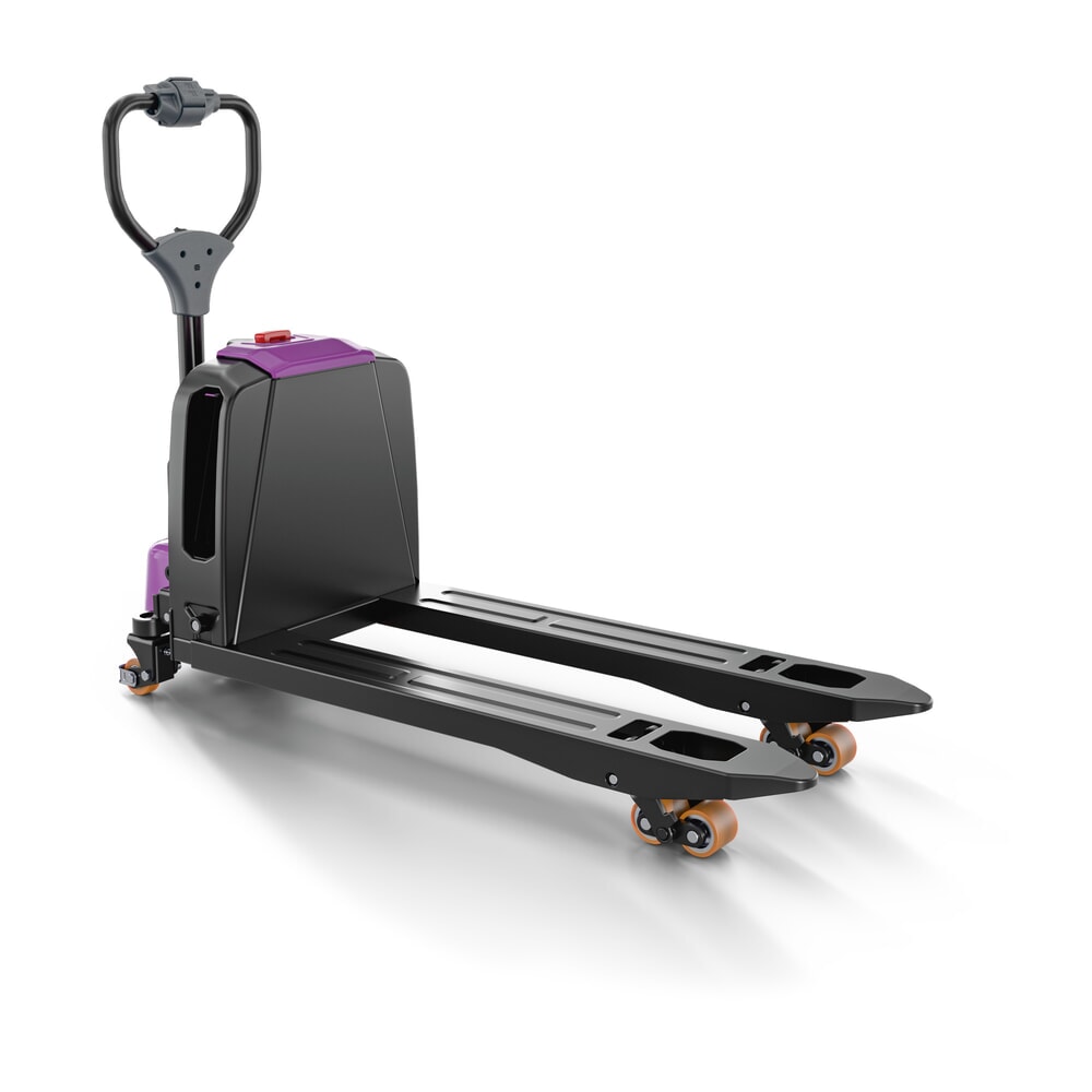 Číslo obrázku produktu 6: Elektrický paletový vozík AntOn by Jungheinrich PTL 1.5 s opěrnými koly, extra široký pro zvláštní palety, nosnost 1 500 kg, délka vidlí 1.150 mm