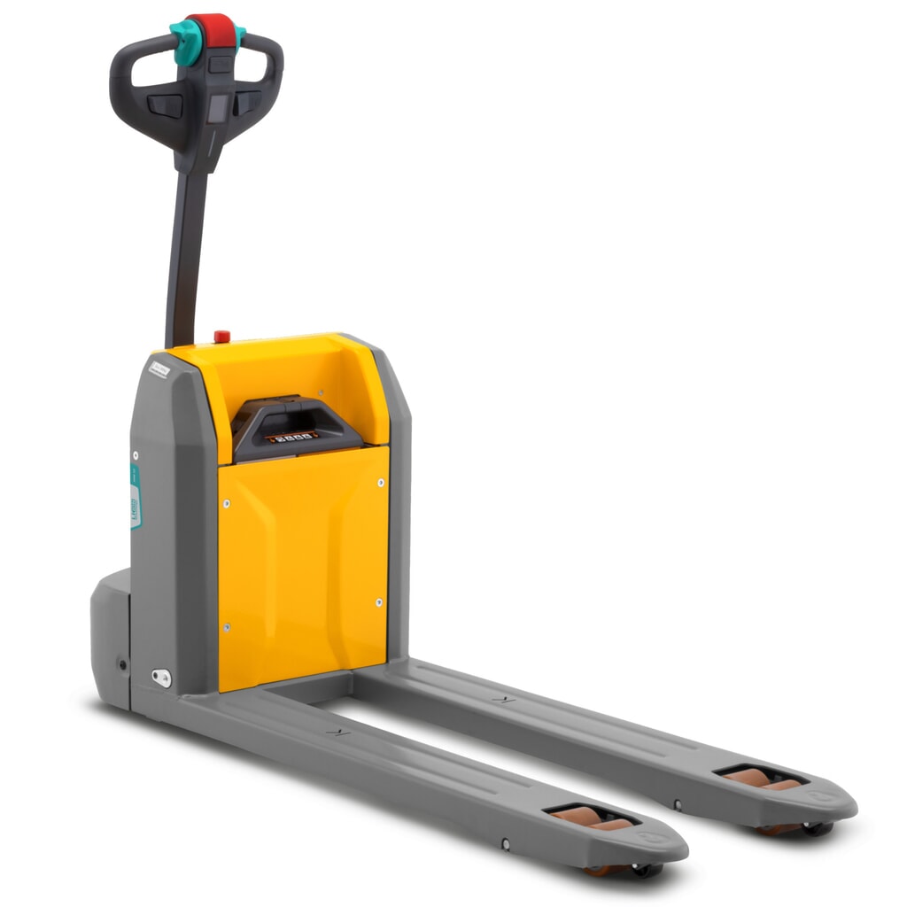 Elektrický paletový vozík Jungheinrich AME 15, nosnost 1 500 kg, délka vidlí 1 150 mm, speciální šířka vidlic 670 mm, tandemová kolečka Číslo obrázku produktu 3: Elektrický paletový vozík Jungheinrich AME 15, nosnost 1 500 kg, délka vidlí 1 150 mm, speciální šířka vidlic 670 mm, tandemová kolečka