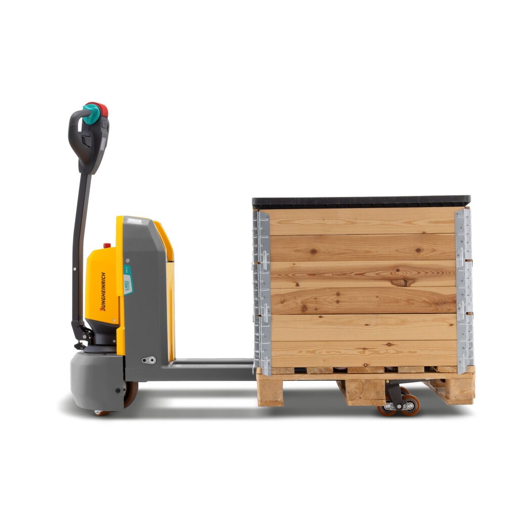 Elektrický paletový vozík Jungheinrich AME 15, nosnost 1 500 kg, délka vidlí 1 150 mm, speciální šířka vidlic 670 mm, tandemová kolečka Číslo obrázku produktu 5: Elektrický paletový vozík Jungheinrich AME 15, nosnost 1 500 kg, délka vidlí 1 150 mm, speciální šířka vidlic 670 mm, tandemová kolečka