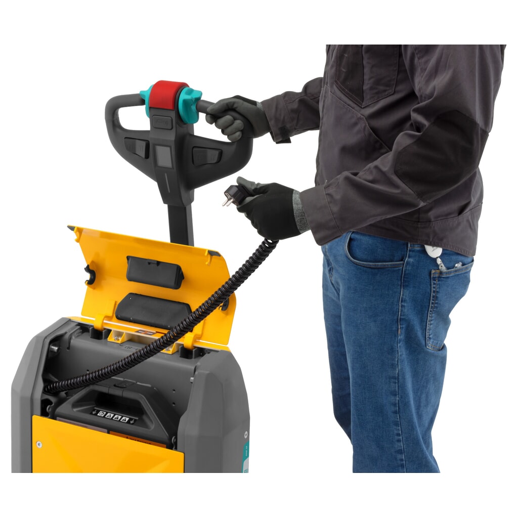 Elektrický paletový vozík Jungheinrich AME 18, nosnost 1 800 kg, délka vidlí 1 150 mm, speciální šířka vidlic 670 mm, tandemová kolečka Číslo obrázku produktu 5: Elektrický paletový vozík Jungheinrich AME 18, nosnost 1 800 kg, délka vidlí 1 150 mm, speciální šířka vidlic 670 mm, tandemová kolečka