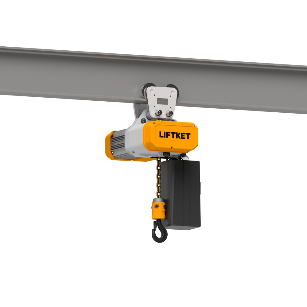 Číslo obrázku produktu 5: Elektrický řetězový kladkostroj LIFTKET S-Line s ručním pojezdem, nosnost 125 kg, 8/2 m/min