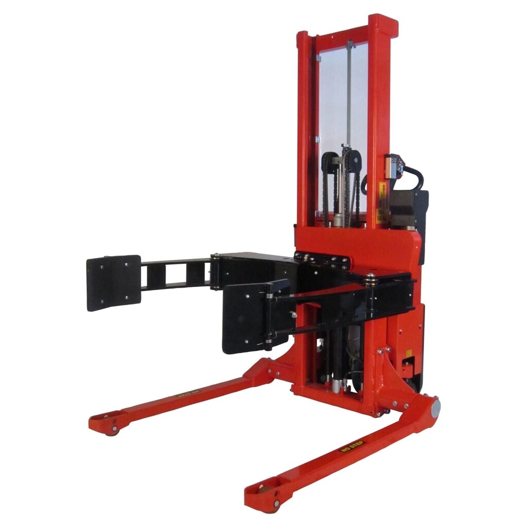 Elektrický zvedač rolí, plně elektrický, vyklápěcí, nastavitelný držák rolí, s širokým rozchodem Obrázek produktu: Elektrický zvedač rolí, plně elektrický, vyklápěcí, nastavitelný držák rolí, s širokým rozchodem