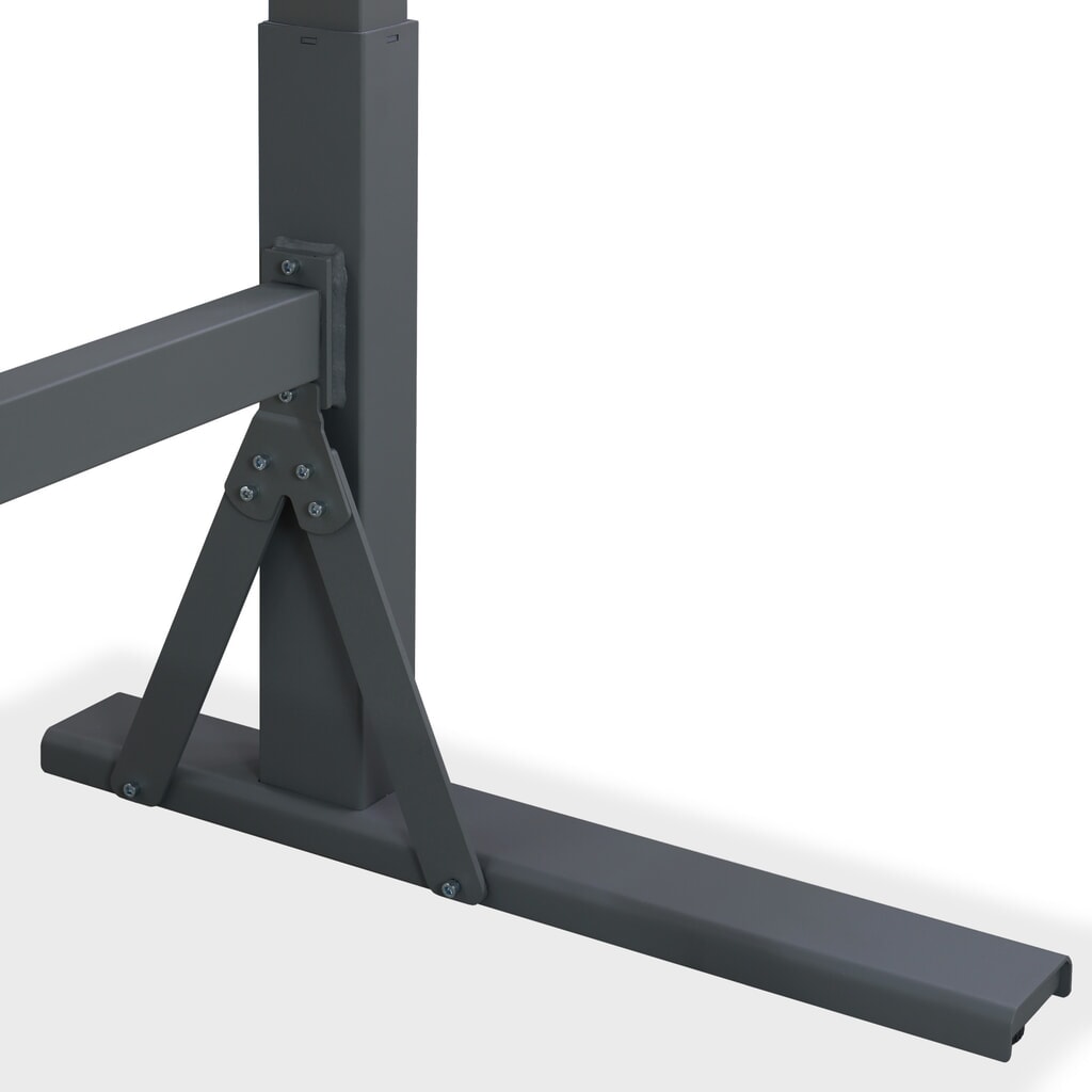 Číslo obrázku produktu 7: Elektrický výškově nastavitelný pracovní stůl Steinbock® e-Adjust, se stěnou s otvory, VxŠxH 700-1170 x 2000 x 750 mm, nosnost 350 kg