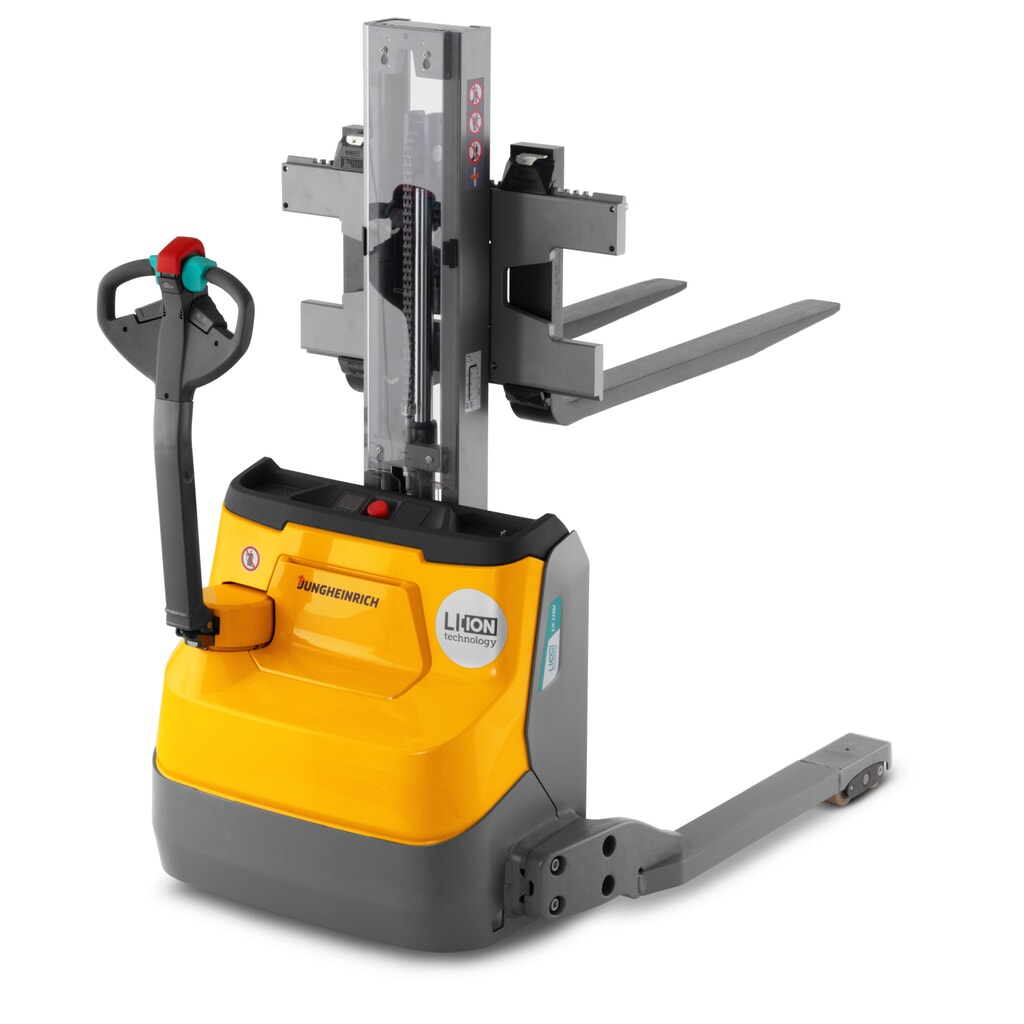 Číslo obrázku produktu 5: Jungheinrich Elektro-Hochhubwagen EJC 110bi E, Monomast, Hubhöhe 1.230 mm, Tragfähigkeit 1.000 kg, Proportionalhydraulik, Radarmabstand 891 mm