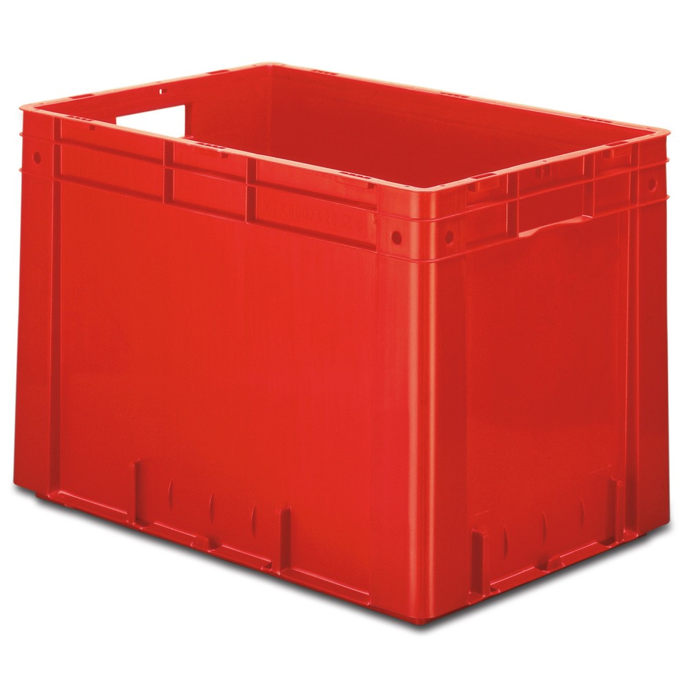 Obrázek produktu: Euro stohovací nádoba pro těžká břemena, 80 litru, šedá, rukojeti