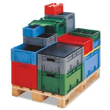 Číslo obrázku produktu 2: Euro stohovací nádoba pro těžká břemena, 20&nbsp;litru, šedá
