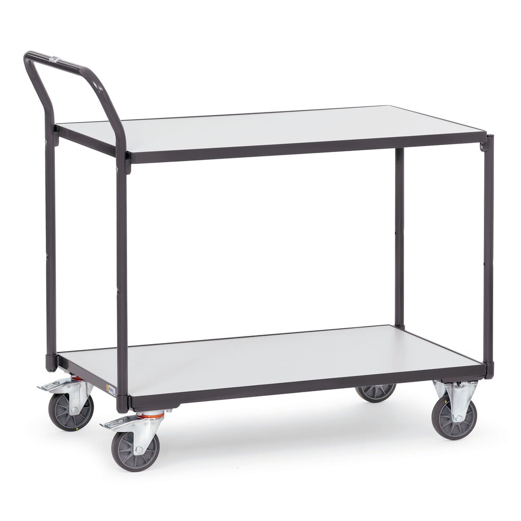 Obrázek produktu: fetra® pojízdný stolek ESD, nosnost 300 kg, 2 ložné plochy à 500 × 850 mm