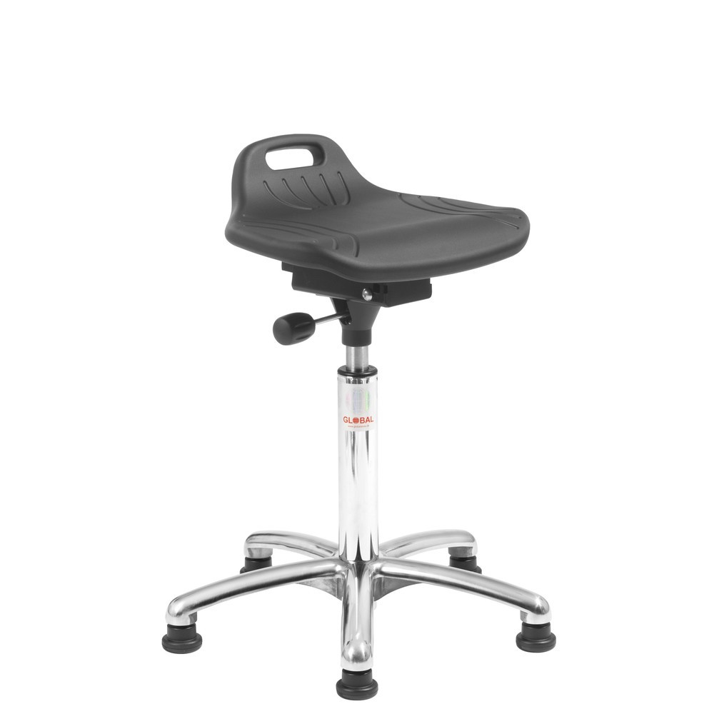 Číslo obrázku produktu 1: Opora pro stání Global Stole A/S Omega Alu50, kluzáky, černá