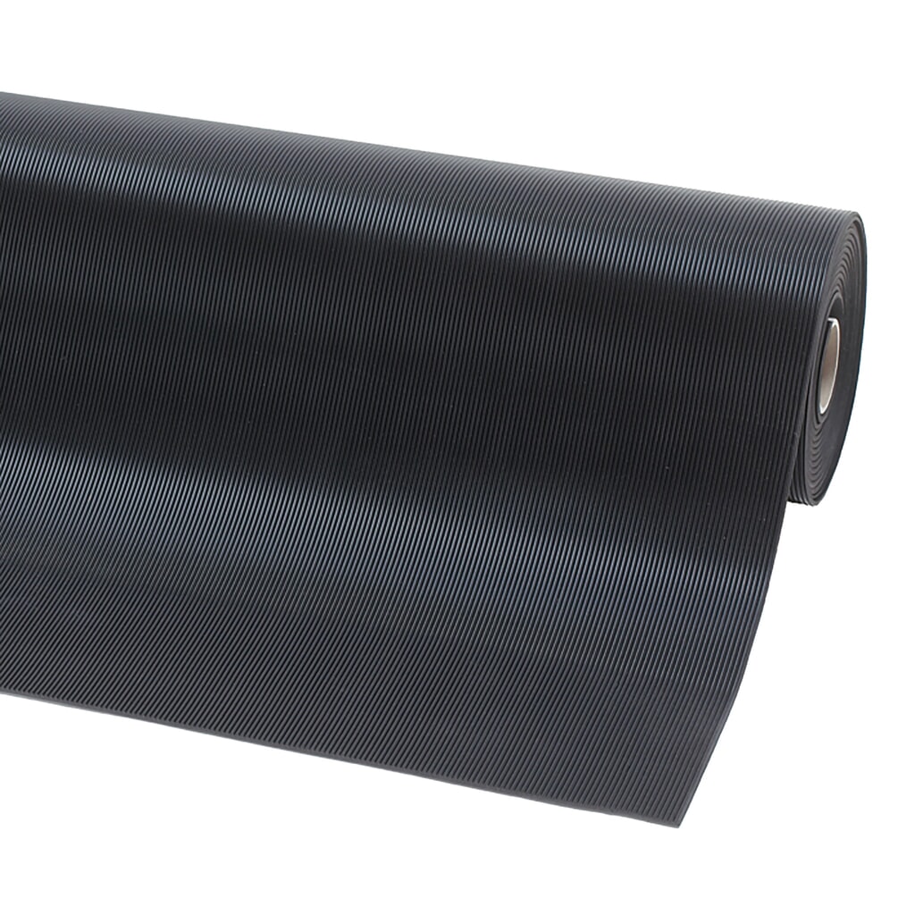 Číslo obrázku produktu 3: Gumová podložka NoTrax Rib'n'Roll P3™, jemně drážkovaná, ŠxD 10 m x 1 000 mm, černá