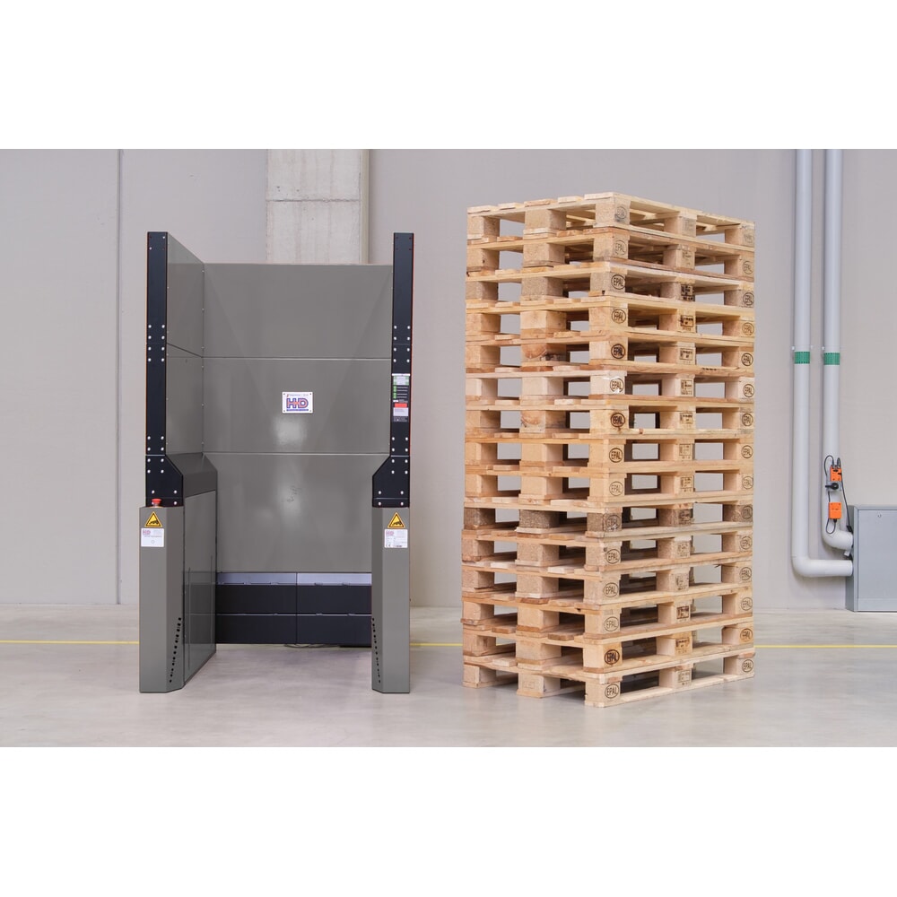 Obrázek produktu: Hagenauer+Denk Zásobník palet PalServer Universal, 15 palet, ŠxD 800 x 1200 mm, nerezové oceli