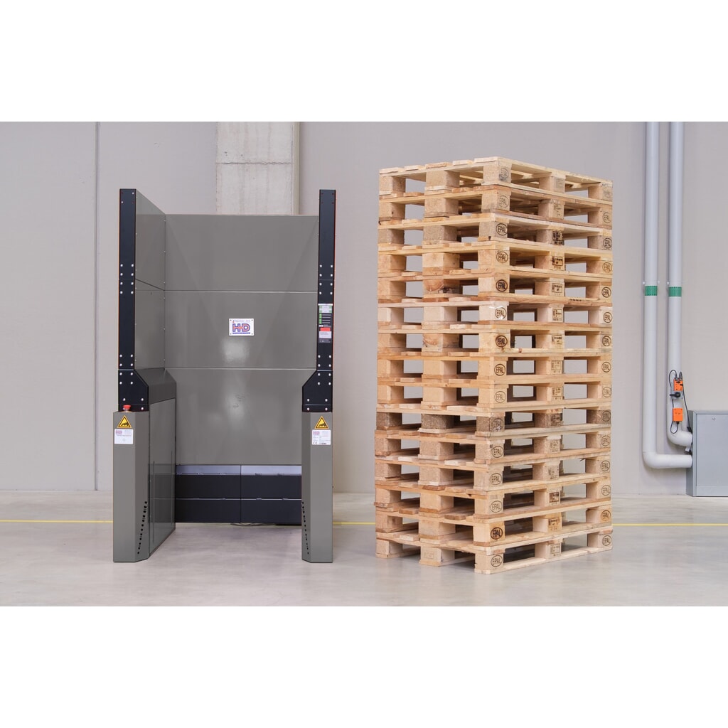 Hagenauer+Denk Zásobník palet PalServer Universal, 15 palet, ŠxD 1000 x 1200 mm, z nerezové oceli Obrázek produktu: Hagenauer+Denk Zásobník palet PalServer Universal, 15 palet, ŠxD 1000 x 1200 mm, z nerezové oceli