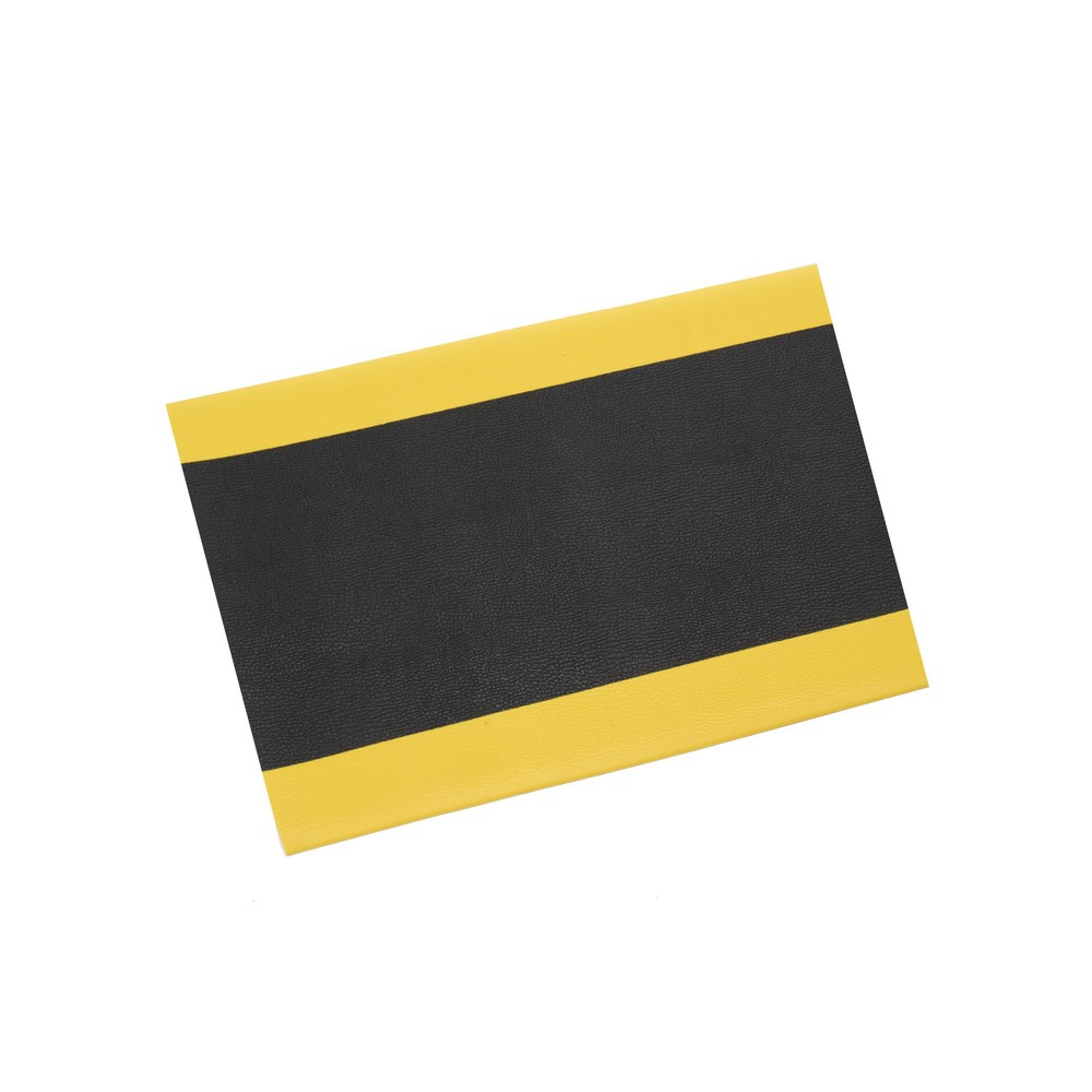 Číslo obrázku produktu 1: Protiúnavová rohož HEMMDAL ErgoSoft Classic, texturovaná, 1vrstvá, ŠxD 600 x 900 mm, černo/žlutá
