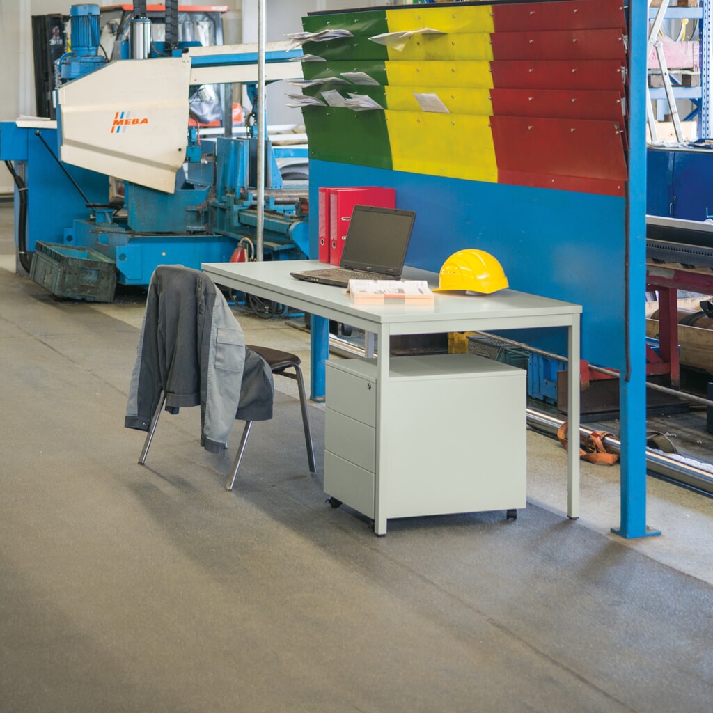 Kancelářský psací stůl HEMMDAL s rámem z ocelových trubek se 4 nohami, VxŠxH 750 x 1200 x 800 mm Číslo obrázku produktu 2: Kancelářský psací stůl HEMMDAL s rámem z ocelových trubek se 4 nohami, VxŠxH 750 x 1200 x 800 mm