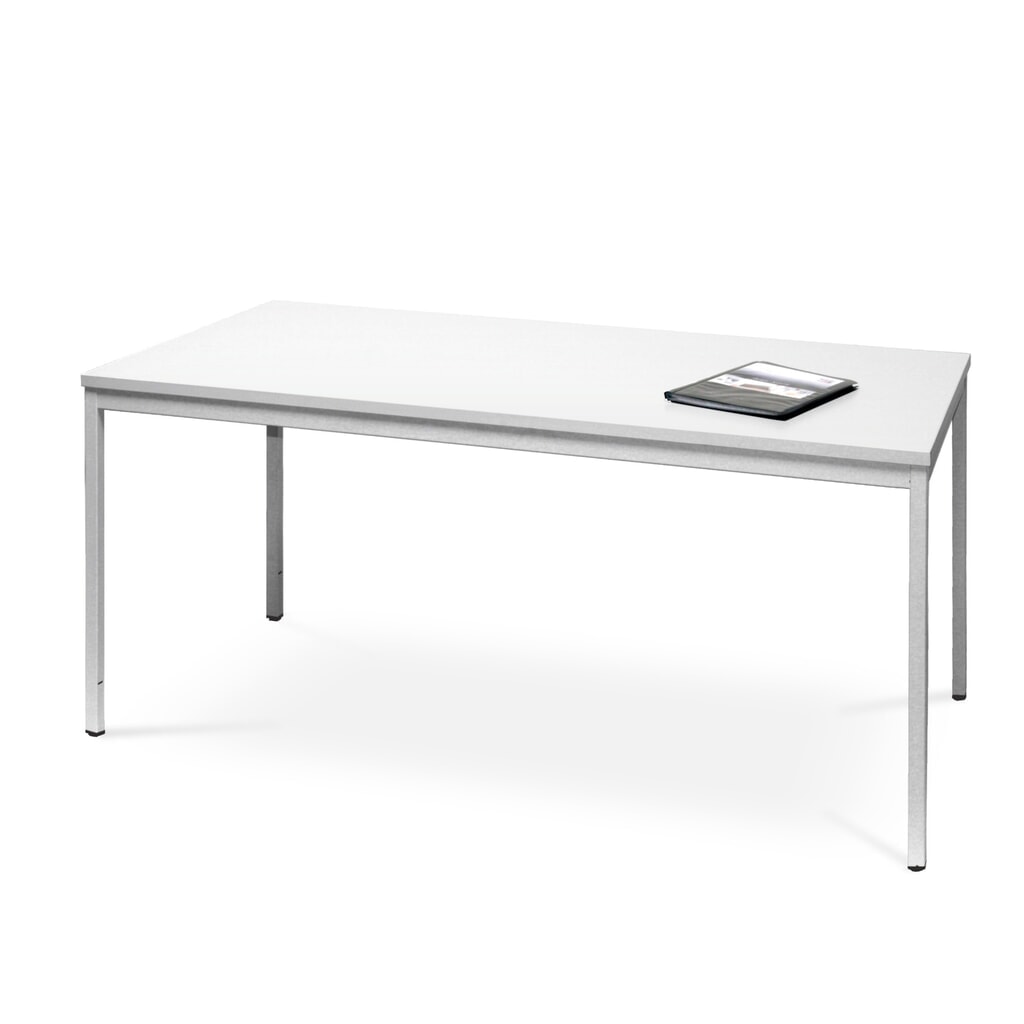 Kancelářský psací stůl HEMMDAL s rámem z ocelových trubek se 4 nohami, VxŠxH 750 x 1200 x 800 mm Číslo obrázku produktu 1: Kancelářský psací stůl HEMMDAL s rámem z ocelových trubek se 4 nohami, VxŠxH 750 x 1200 x 800 mm