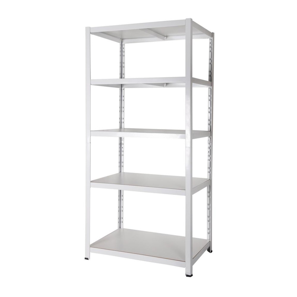 Číslo obrázku produktu 3: HEMMDAL regál na spisy, zasouvací systém, VxŠxH 1800 x 900 x 600 mm, 5 HDF polic, nosnost police 150 kg, maximálně 110 pořadačů, bílá