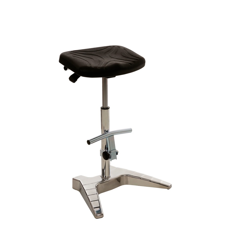 Číslo obrázku produktu 2: Opora pro stání HEMMDAL XXL, extra široký PU sedák s rukojetí, výška sezení 700–880 mm, opěrka chodidel