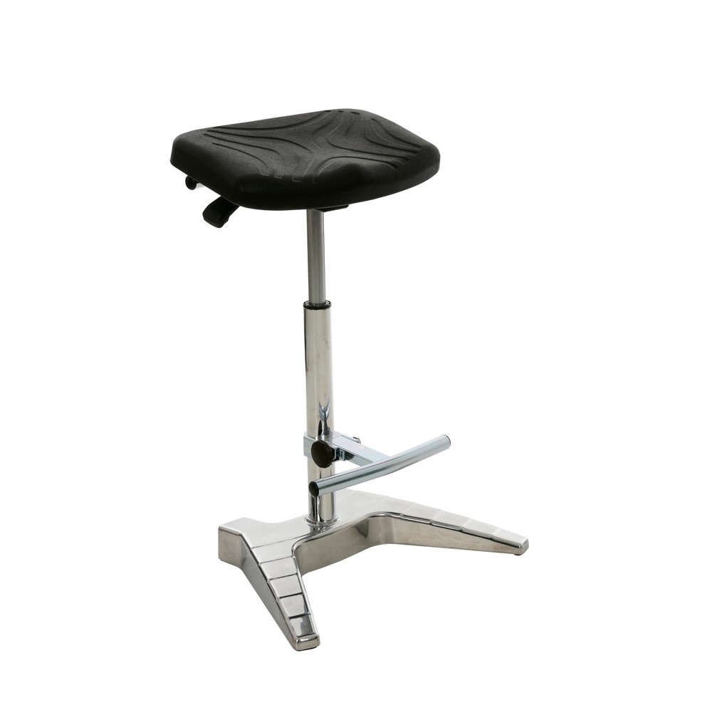 Číslo obrázku produktu 1: Opora pro stání HEMMDAL XXL, extra široký PU sedák s rukojetí, výška sezení 700–880 mm, opěrka chodidel