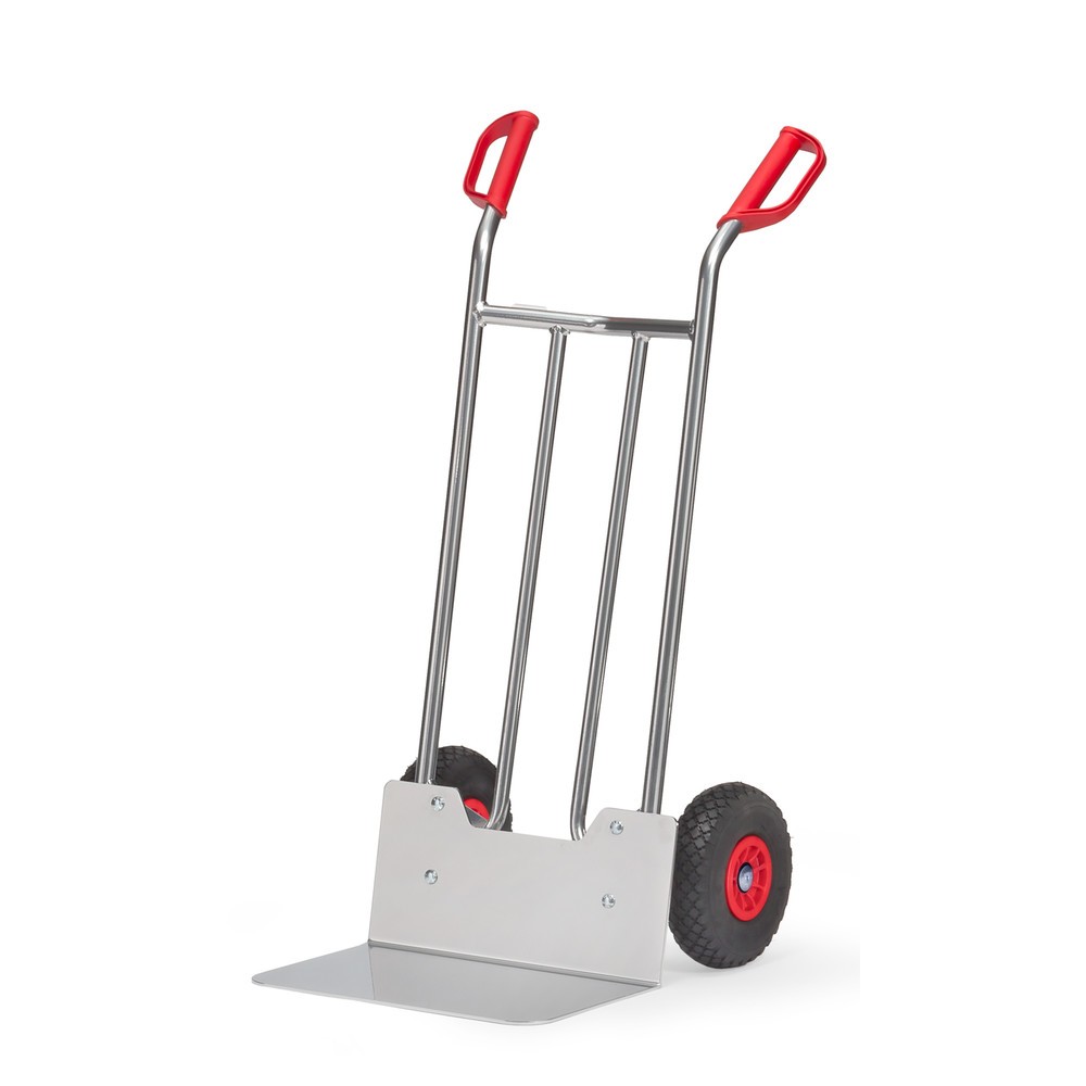 Obrázek produktu: Hliníkový rudl fetra®, nosnost 150 kg, ložná plocha lopaty ŠxH 480 x 300 mm, pneumatiky PU