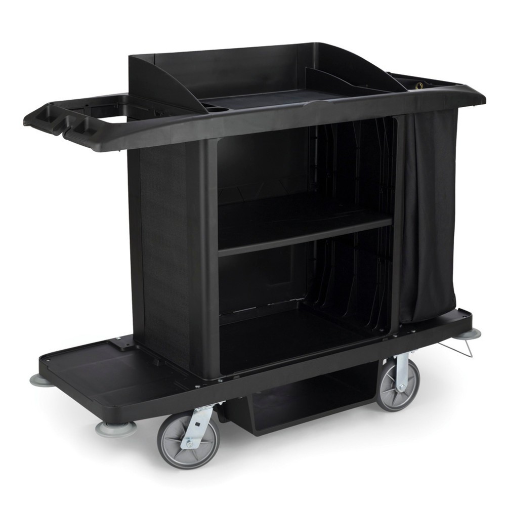 Číslo obrázku produktu 1: Hotelový vozík Rubbermaid®, černá, VxŠxH 1270 x 559 x 1524 mm