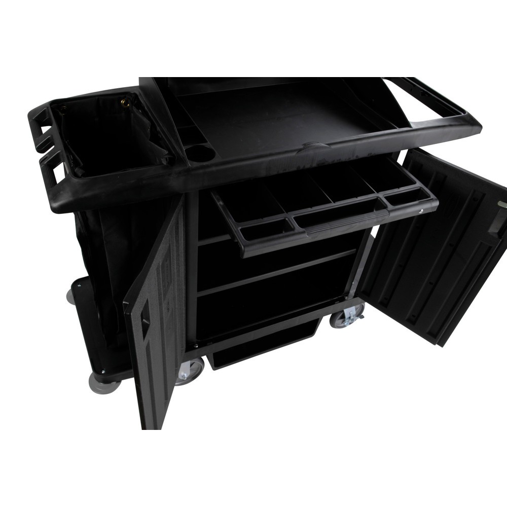 Číslo obrázku produktu 5: Hotelový vozík Rubbermaid®, černá, VxŠxH 1270 x 559 x 1524 mm