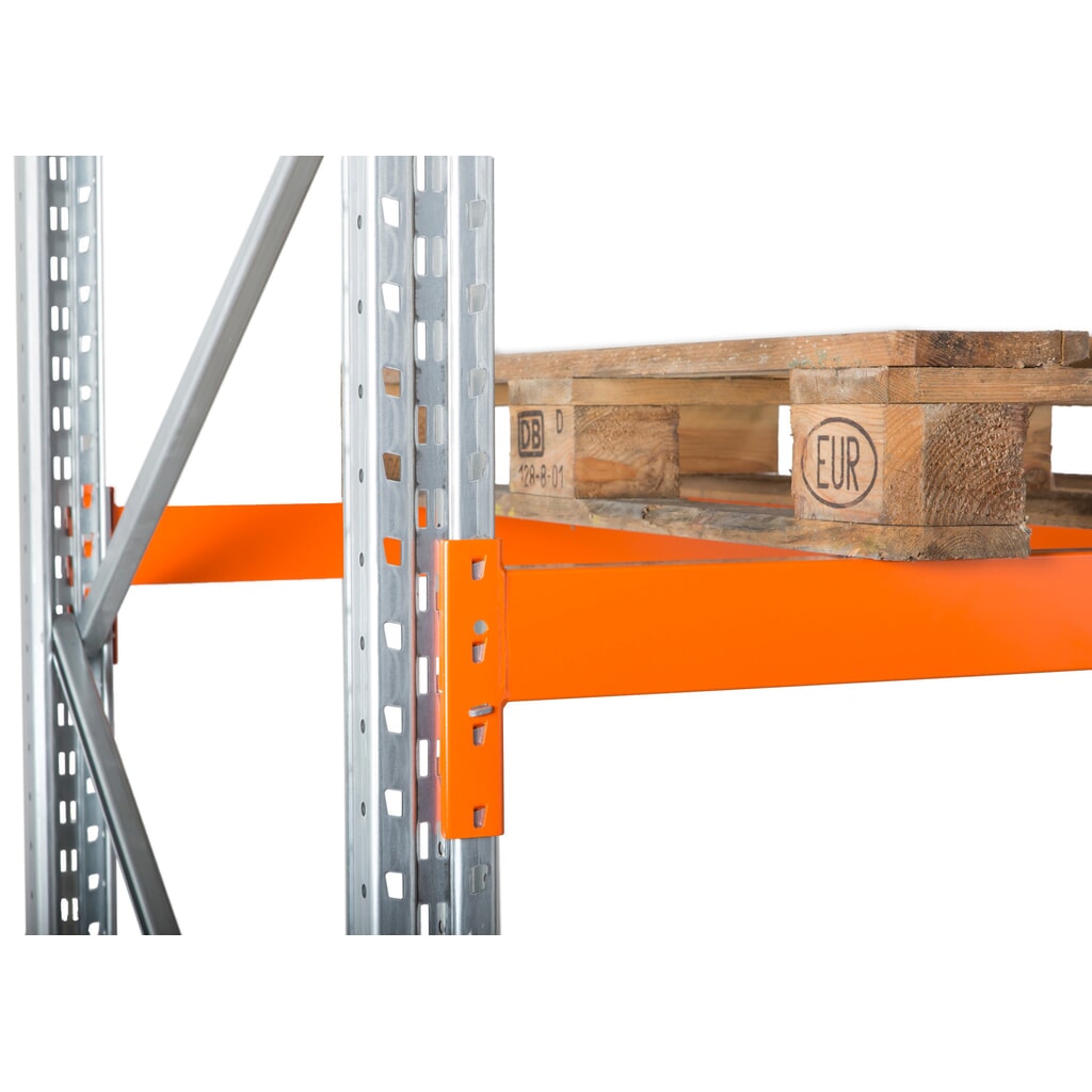 Hybridní regál, paletový a široký regál ManOrga, základní pole, VxŠxH 4500 x 1825 x 1100 mm Číslo obrázku produktu 8: Hybridní regál, paletový a široký regál ManOrga, základní pole, VxŠxH 4500 x 1825 x 1100 mm