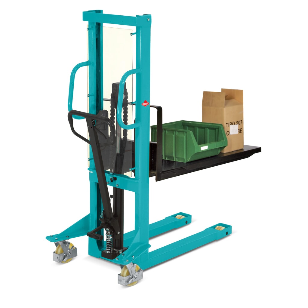 Hydraulický vysokozdvižný vozík Ameise® PSM 1.0 jednoduchý sloup, výška zdvihu 1000 mm, nosnost 1000 kg Číslo obrázku produktu 2: Hydraulický vysokozdvižný vozík Ameise® PSM 1.0 jednoduchý sloup, výška zdvihu 1000 mm, nosnost 1000 kg