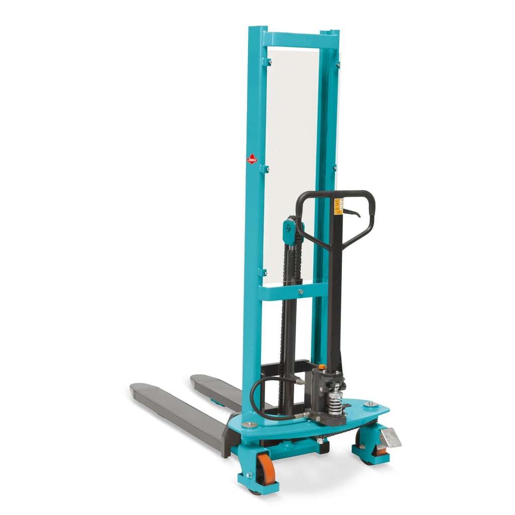 Obrázek produktu: Hydraulický vysokozdvižný vozík Ameise® PSM 1.0 s rychlým zdvihem, jednoduchým sloupem, výška zdvihu 1 600 mm, nosnost 1 000 kg