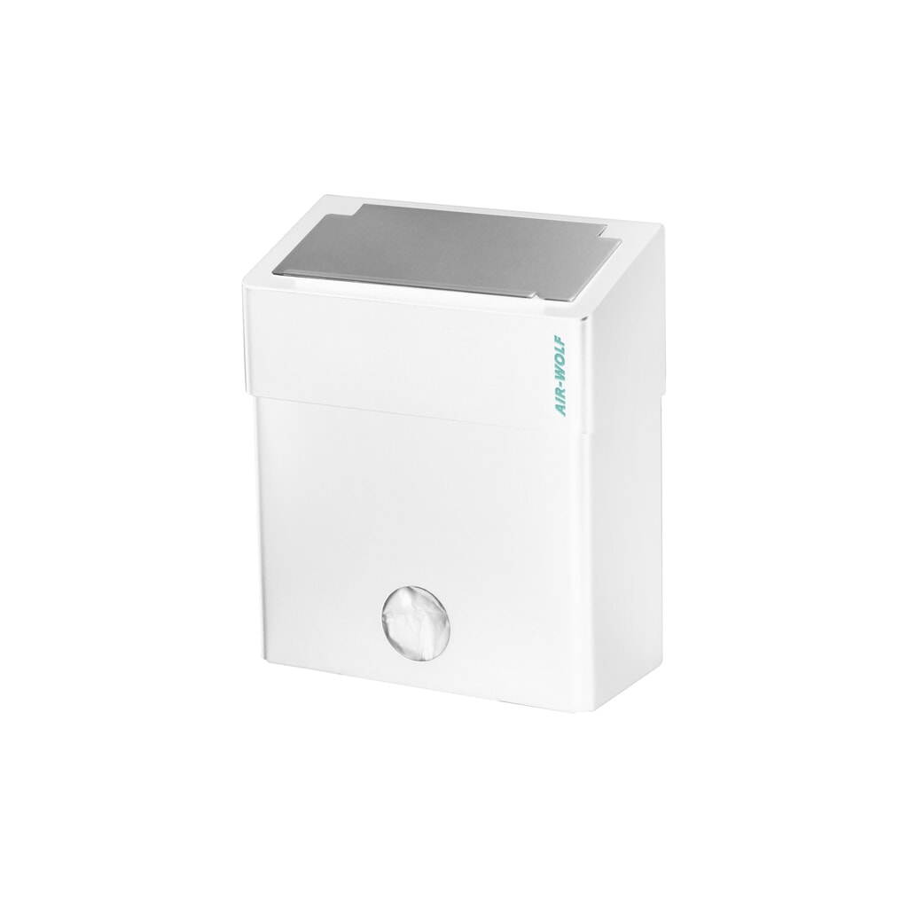 Hygienická nádoba na odpad Air-Wolf na dámské hygienické vložky, bílá Obrázek produktu: Hygienická nádoba na odpad Air-Wolf na dámské hygienické vložky, bílá