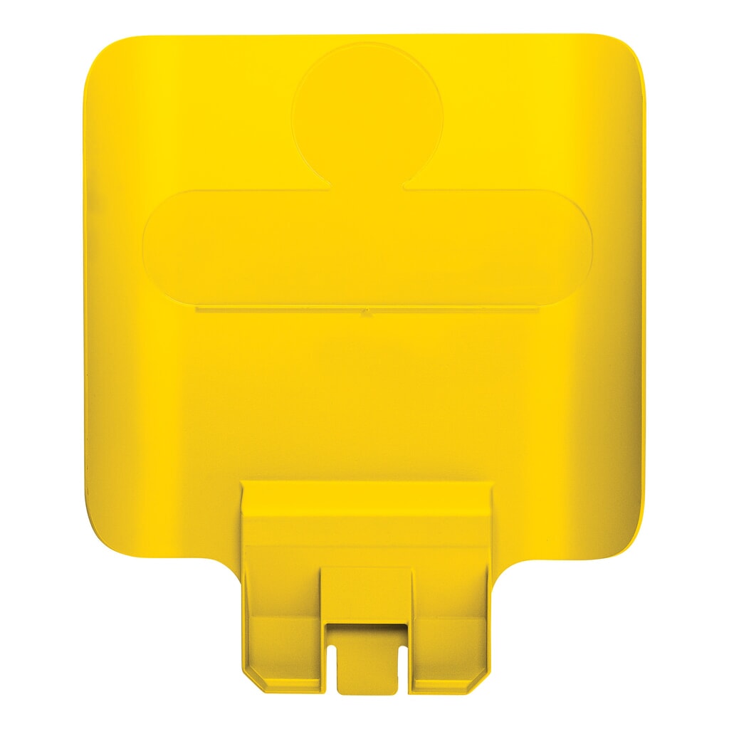 Informační tabulka pro recyklační stanici Rubbermaid® Slim Jim Recycling-Station, žlutá Obrázek produktu: Informační tabulka pro recyklační stanici Rubbermaid® Slim Jim Recycling-Station, žlutá
