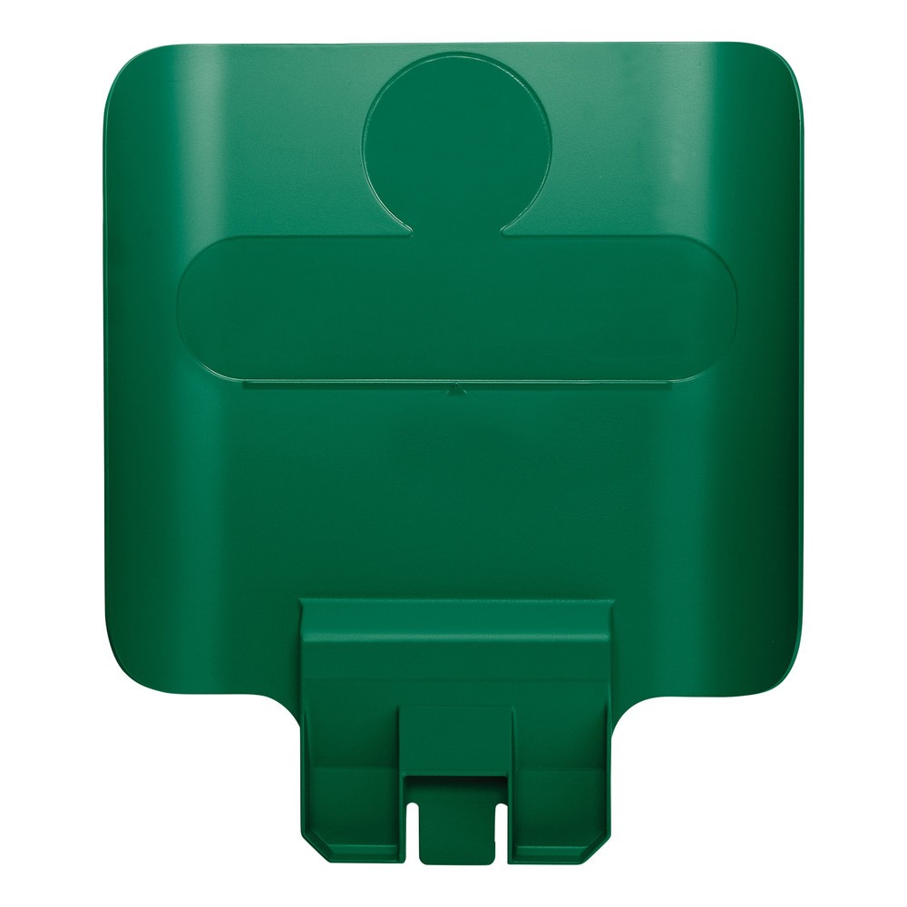 Obrázek produktu: Informační tabulka pro recyklační stanici Rubbermaid® Slim Jim Recycling-Station, zelená