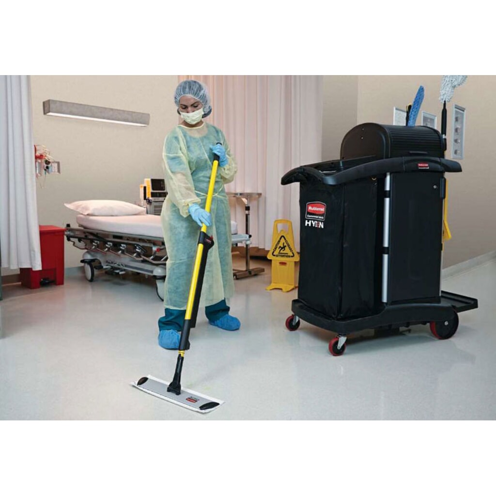 Jednorázový mop z mikrovlákna Rubbermaid®, červený Číslo obrázku produktu 2: Jednorázový mop z mikrovlákna Rubbermaid®, červený