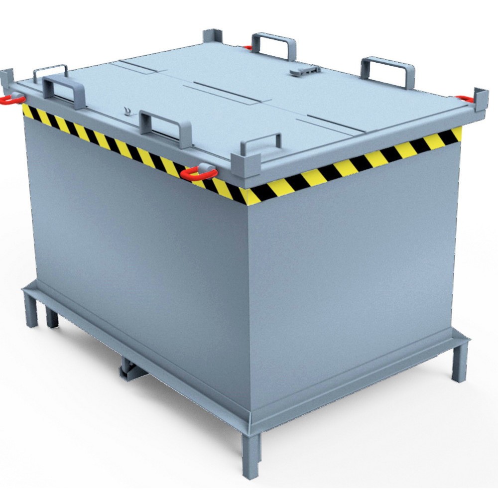 Obrázek produktu: Jeřábová oka pro zásobníky s vyklápěcím dnem s automatickým spouštěním, světle šedá