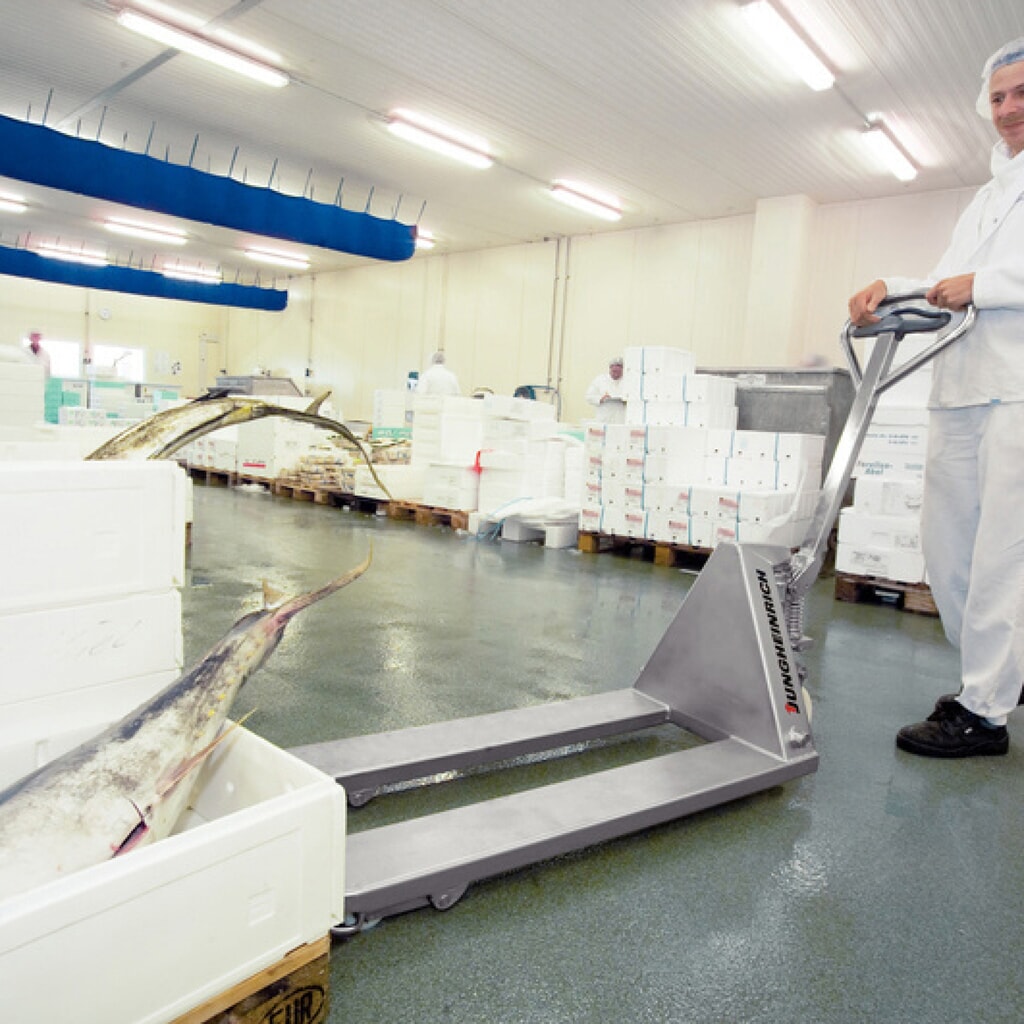 Ruční paletový vozík z nerezové oceli Jungheinrich AM I20, nosnost 2000 kg, délka vidlí 1220 mm, nylon Číslo obrázku produktu 6: Ruční paletový vozík z nerezové oceli Jungheinrich AM I20, nosnost 2000 kg, délka vidlí 1220 mm, nylon
