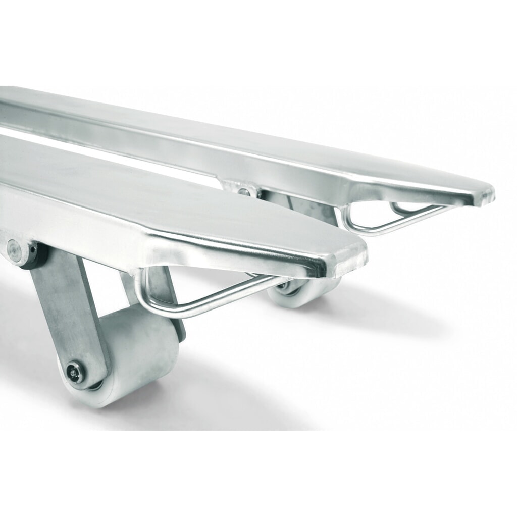 Číslo obrázku produktu 2: Ruční paletový vozík z nerezové oceli Jungheinrich AM I20, nosnost 2000 kg, délka vidlí 1220 mm, nylon