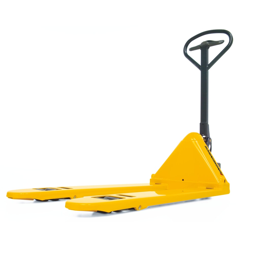 Ruční nízký paletový vozík Jungheinrich AM 15l, nosnost 1500 kg, délka vidlí 1150 mm, plná pryž/nylon, tandemová kolečka Číslo obrázku produktu 2: Ruční nízký paletový vozík Jungheinrich AM 15l, nosnost 1500 kg, délka vidlí 1150 mm, plná pryž/nylon, tandemová kolečka