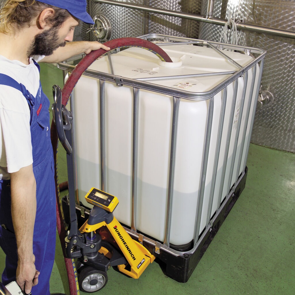 Paletový vozík s váhou Jungheinrich AMW 22 se základním displejem, nosnost 2200 kg, plná pryž/polyuretan Číslo obrázku produktu 4: Paletový vozík s váhou Jungheinrich AMW 22 se základním displejem, nosnost 2200 kg, plná pryž/polyuretan