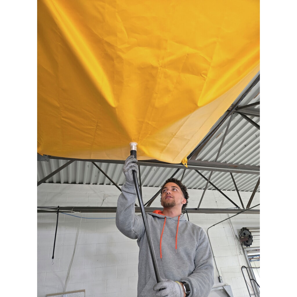 Číslo obrázku produktu 3: Justrite® plachta pro zadržení úniků z polyesteru, d×š 1,5 × 1,5 m, s magnety