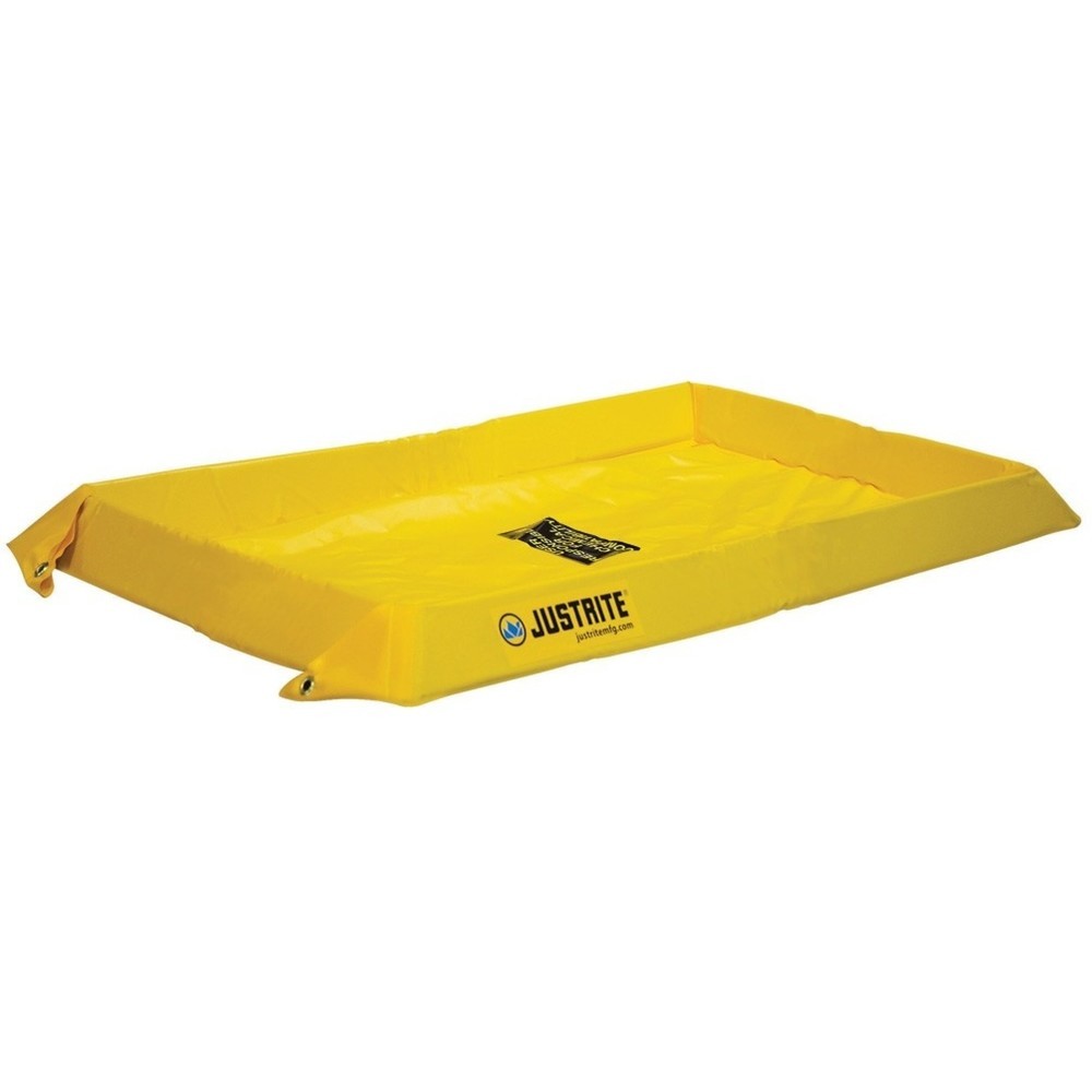 Obrázek produktu: Justrite PVC skládací vana, výška stěny 100 mm, vnitřní rozměry 1,2 × 2,4 m, objem 303 l