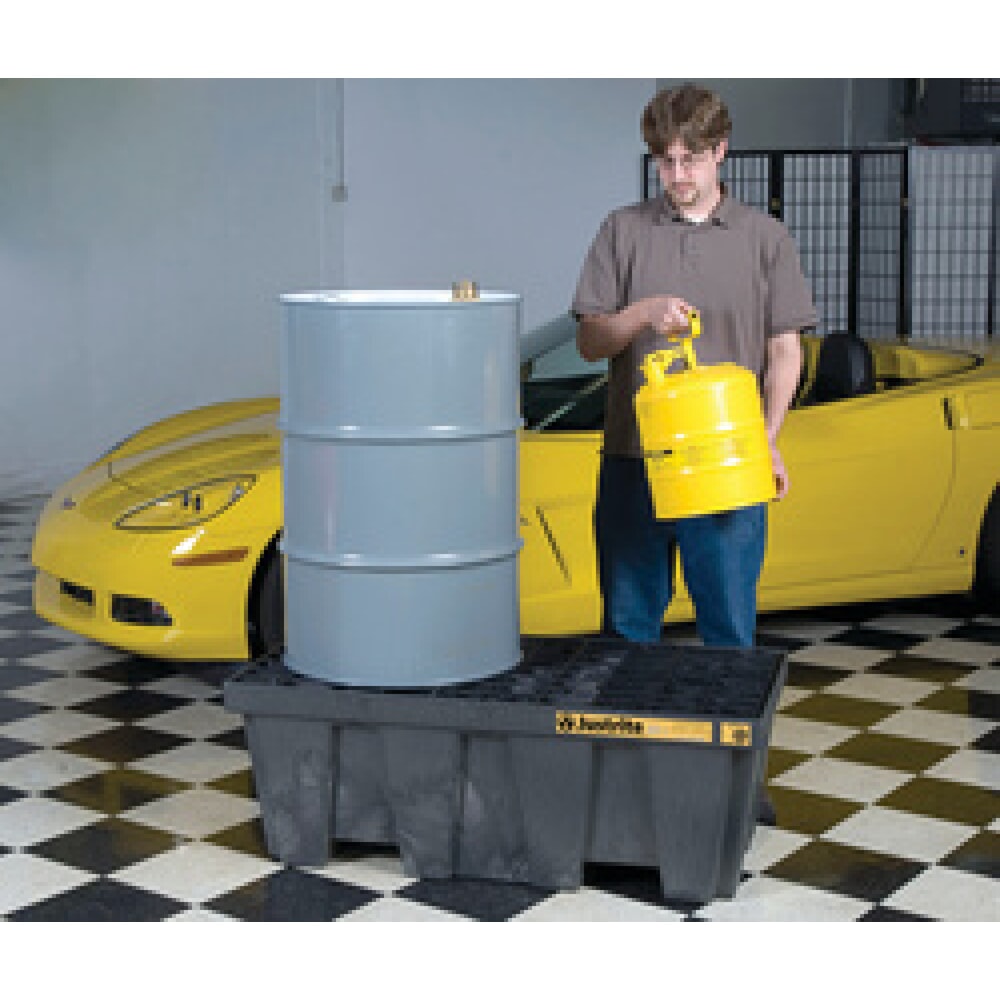 Číslo obrázku produktu 2: Justrite® sběrná vana, 2× 200 l, objem 250 l, černá