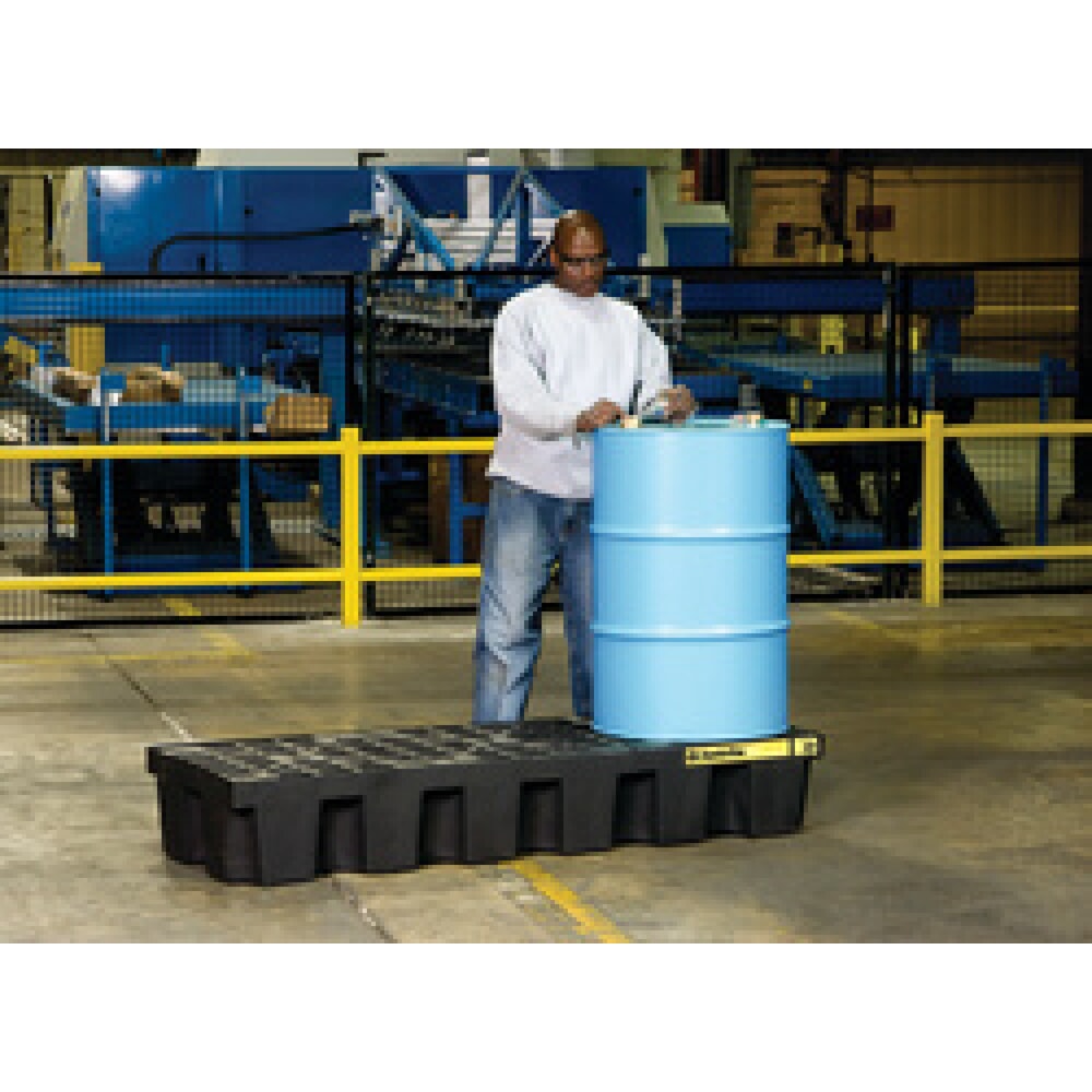 Číslo obrázku produktu 2: Justrite® sběrná vana, 3× 200 l, objem 284 l, černá