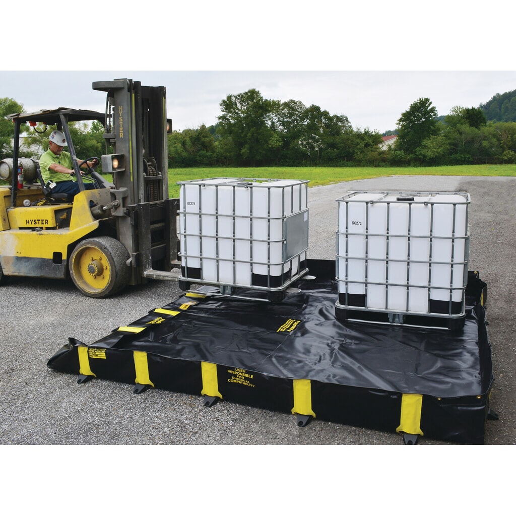 Číslo obrázku produktu 6: Justrite® skládací záchytná vana z PVC QuickBerm®, objem 2 820 l