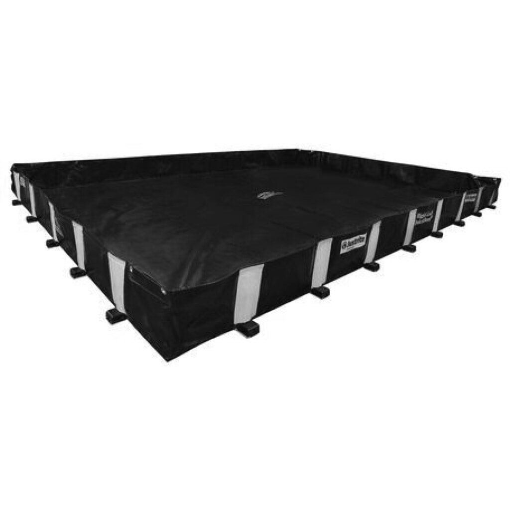 Justrite® skládací záchytná vana z PVC QuickBerm®, objem 5 432 l Obrázek produktu: Justrite® skládací záchytná vana z PVC QuickBerm®, objem 5 432 l