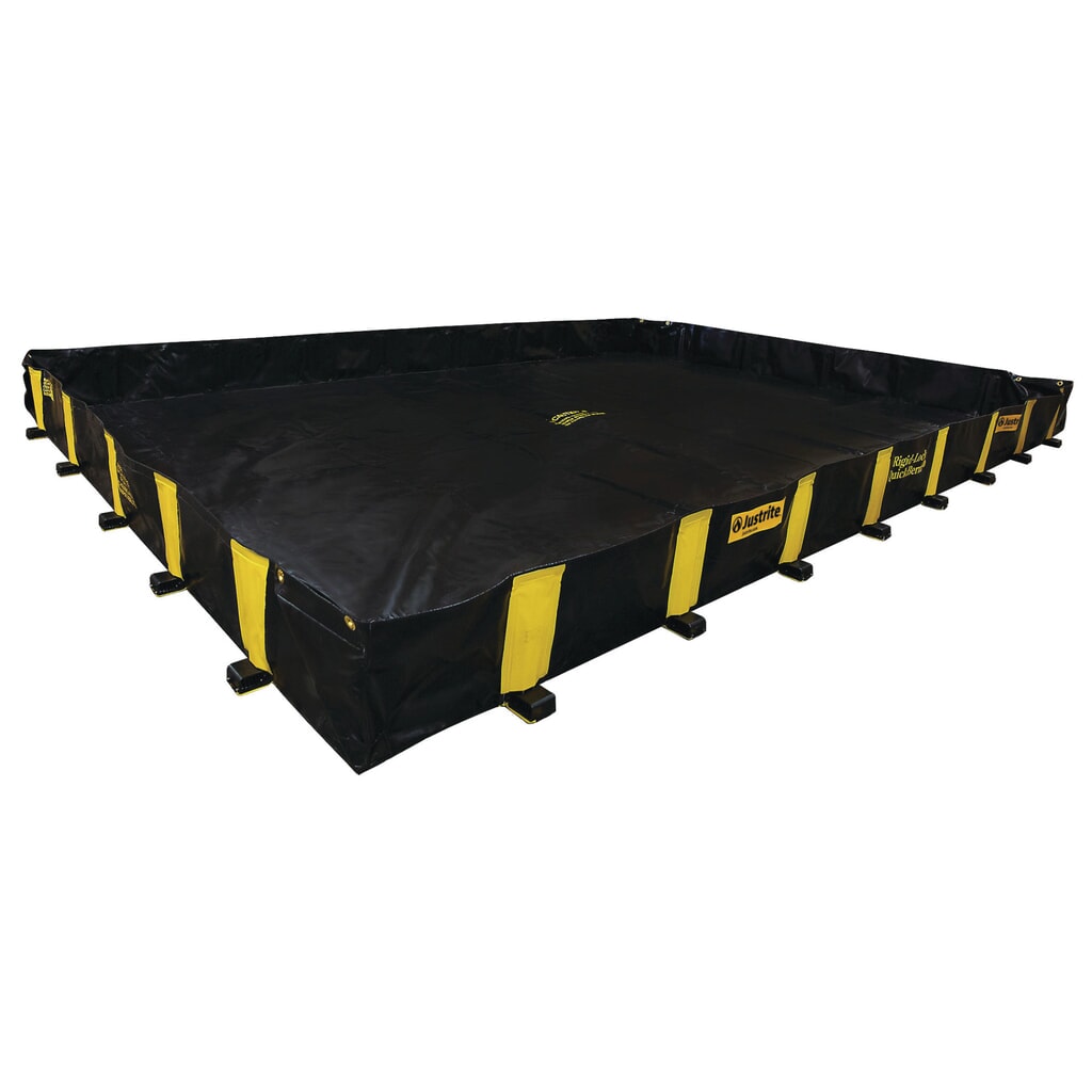 Číslo obrázku produktu 3: Justrite® skládací záchytná vana z PVC QuickBerm®, objem 5 432 l